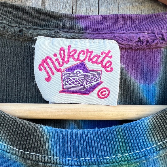 Original 90's MILKCRATE Vintage Tie-Dye Tee! Authentic! - Picture 4 of 6